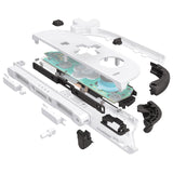 eXtremeRate D-Pad Version Replacement Full Set Shell Case with Buttons for Joycon 2 of Nintendo Switch 2 - Deluxe Version - White - SZMNTM005