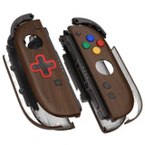 eXtremeRate D-Pad Version Replacement Full Set Shell Case with Buttons for Joycon 2 of Nintendo Switch 2 - Deluxe Version - Wood Grain - SZMNTS001