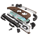 eXtremeRate D-Pad Version Replacement Full Set Shell Case with Buttons for Joycon 2 of Nintendo Switch 2 - Deluxe Version - Wood Grain - SZMNTS001