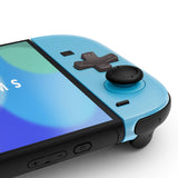 eXtremeRate D-Pad Version Replacement Full Set Shell Case with Buttons for Joycon 2 of Nintendo Switch 2 - Essence Version - Blue & Orange - SXANTM008