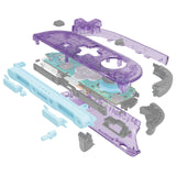 eXtremeRate D-Pad Version Replacement Full Set Shell Case with Buttons for Joycon 2 of Nintendo Switch 2 - Essence Version - Clear Atomic Purple - SXANTM001