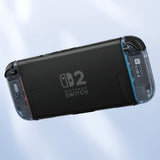 eXtremeRate D-Pad Version Replacement Full Set Shell Case with Buttons for Joycon 2 of Nintendo Switch 2 - Essence Version - Clear Glacier Blue - SXANTM003