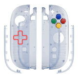 eXtremeRate D-Pad Version Replacement Full Set Shell Case with Buttons for Joycon 2 of Nintendo Switch 2 - Essence Version - Clear Glacier Blue - SXANTM003