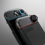 eXtremeRate D-Pad Version Replacement Full Set Shell Case with Buttons for Joycon 2 of Nintendo Switch 2 - Essence Version - Clear Slate Black - SXANTM002