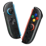 eXtremeRate D-Pad Version Replacement Full Set Shell Case with Buttons for Joycon 2 of Nintendo Switch 2 - Essence Version - Clear Slate Black - SXANTM002