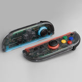 eXtremeRate D-Pad Version Replacement Full Set Shell Case with Buttons for Joycon 2 of Nintendo Switch 2 - Essence Version - Clear Slate Black - SXANTM002