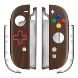 eXtremeRate D-Pad Version Replacement Full Set Shell Case with Buttons for Joycon 2 of Nintendo Switch 2 - Essence Version - Wood Grain - SXANTS001