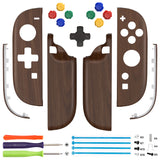 eXtremeRate D-Pad Version Replacement Full Set Shell Case with Buttons for Joycon 2 of Nintendo Switch 2 - Essence Version - Wood Grain - SXANTS001