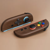 eXtremeRate D-Pad Version Replacement Full Set Shell Case with Buttons for Joycon 2 of Nintendo Switch 2 - Essence Version - Wood Grain - SXANTS001
