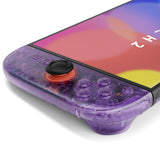eXtremeRate D-Pad Version Replacement Full Set Shells with Buttons for Nintendo Switch 2 - Deluxe Version - Clear Atomic Purple - YAGNTM001