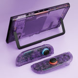 eXtremeRate D-Pad Version Replacement Full Set Shells with Buttons for Nintendo Switch 2 - Deluxe Version - Clear Atomic Purple - YAGNTM001