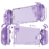 eXtremeRate D-Pad Version Replacement Full Set Shells with Buttons for Nintendo Switch 2 - Deluxe Version - Clear Atomic Purple - YAGNTM001