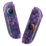 eXtremeRate D-Pad Version Replacement Full Set Shells with Buttons for Nintendo Switch 2 - Deluxe Version - Clear Atomic Purple - YAGNTM001