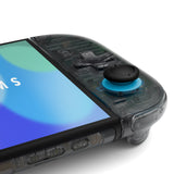 eXtremeRate D-Pad Version Replacement Full Set Shells with Buttons for Nintendo Switch 2 - Deluxe Version - Clear Slate Black - YAGNTM002