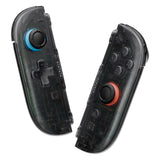eXtremeRate D-Pad Version Replacement Full Set Shells with Buttons for Nintendo Switch 2 - Deluxe Version - Clear Slate Black - YAGNTM002