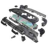 eXtremeRate D-Pad Version Replacement Full Set Shells with Buttons for Nintendo Switch 2 - Deluxe Version - Clear Slate Black - YAGNTM002