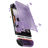 eXtremeRate D-Pad Version Replacement Full Set Shells with Buttons for Nintendo Switch 2 - Essence Version - Clear Atomic Purple - CHUNTM001