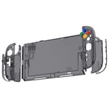eXtremeRate D-Pad Version Replacement Full Set Shells with Buttons for Nintendo Switch 2 - Essence Version - Clear Slate Black - CHUNTM002