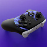 eXtremeRate DIY Replacement Faceplate Shell with Thumbsticks for Nintendo Switch 2 Pro Controller - Blue Flame - CNLPTR003