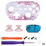 eXtremeRate DIY Replacement Faceplate Shell with Thumbsticks for Nintendo Switch 2 Pro Controller - Cherry Blossom Whisper - CNLPTR006