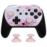 eXtremeRate DIY Replacement Faceplate Shell with Thumbsticks for Nintendo Switch 2 Pro Controller - Cherry Blossom Whisper - CNLPTR006