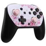 eXtremeRate DIY Replacement Faceplate Shell with Thumbsticks for Nintendo Switch 2 Pro Controller - Cherry Blossom Whisper - CNLPTR006