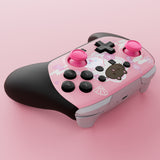 eXtremeRate DIY Replacement Faceplate Shell with Thumbsticks for Nintendo Switch 2 Pro Controller - Cherry Blossoms Kitten - CNLPTR009