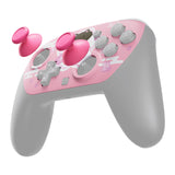 eXtremeRate DIY Replacement Faceplate Shell with Thumbsticks for Nintendo Switch 2 Pro Controller - Cherry Blossoms Kitten - CNLPTR009