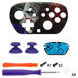 eXtremeRate DIY Replacement Faceplate Shell with Thumbsticks for Nintendo Switch 2 Pro Controller - Clown HAHAHA - CNLPTR010