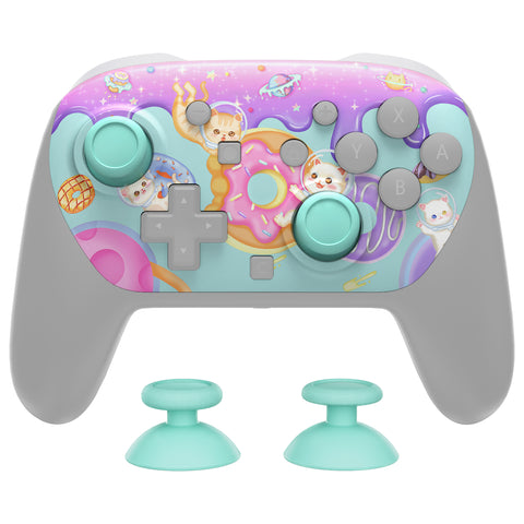 eXtremeRate DIY Replacement Faceplate Shell with Thumbsticks for Nintendo Switch 2 Pro Controller - Donut Odyssey - CNLPTR007
