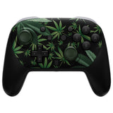 eXtremeRate DIY Replacement Faceplate Shell with Thumbsticks for Nintendo Switch 2 Pro Controller - Green Weeds - CNLPTR002