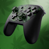 eXtremeRate DIY Replacement Faceplate Shell with Thumbsticks for Nintendo Switch 2 Pro Controller - Green Weeds - CNLPTR002