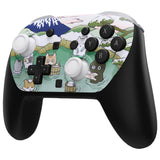 eXtremeRate DIY Replacement Faceplate Shell with Thumbsticks for Nintendo Switch 2 Pro Controller - Hot Spring Kitties - CNLPTR008