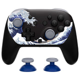 eXtremeRate DIY Replacement Faceplate Shell with Thumbsticks for Nintendo Switch 2 Pro Controller - The Great Wave Off Kanagawa - CNLPTR001