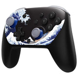 eXtremeRate DIY Replacement Faceplate Shell with Thumbsticks for Nintendo Switch 2 Pro Controller - The Great Wave Off Kanagawa - CNLPTR001