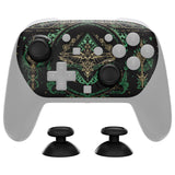 eXtremeRate DIY Replacement Faceplate Shell with Thumbsticks for Nintendo Switch 2 Pro Controller - Totem of Kingdom Black - CNLPTR004