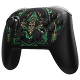 eXtremeRate DIY Replacement Faceplate Shell with Thumbsticks for Nintendo Switch 2 Pro Controller - Totem of Kingdom Black - CNLPTR004