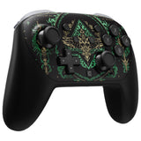 eXtremeRate DIY Replacement Faceplate Shell with Thumbsticks for Nintendo Switch 2 Pro Controller - Totem of Kingdom Black - CNLPTR004