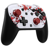 eXtremeRate DIY Replacement Faceplate Shell with Thumbsticks for Nintendo Switch 2 Pro Controller - Winter Blossom - CNLPTR005