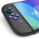 eXtremeRate DIY Replacement Full Set Buttons for Nintendo Switch 2 - Chameleon Purple Blue - BEWNTP002
