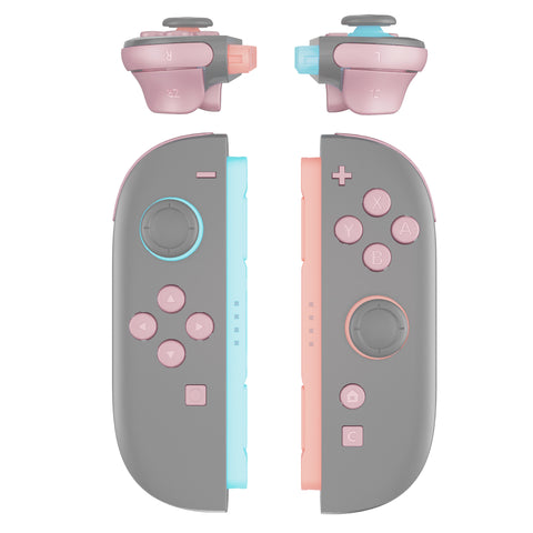 eXtremeRate DIY Replacement Full Set Buttons for Nintendo Switch 2 - Cherry Blossoms Pink - BEWNTM011