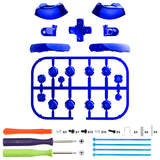 eXtremeRate DIY Replacement Full Set Buttons for Nintendo Switch 2 - Chrome Blue - BEWNTD004