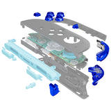 eXtremeRate DIY Replacement Full Set Buttons for Nintendo Switch 2 - Chrome Blue - BEWNTD004