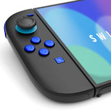 eXtremeRate DIY Replacement Full Set Buttons for Nintendo Switch 2 - Chrome Blue - BEWNTD004