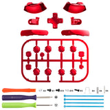 eXtremeRate DIY Replacement Full Set Buttons for Nintendo Switch 2 - Chrome Red - BEWNTD003