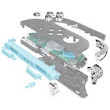 eXtremeRate DIY Replacement Full Set Buttons for Nintendo Switch 2 - Chrome Silver - BEWNTD002