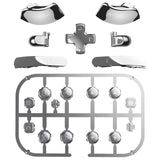 eXtremeRate DIY Replacement Full Set Buttons for Nintendo Switch 2 - Chrome Silver - BEWNTD002