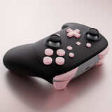 eXtremeRate DIY Replacement Full Set Buttons for Nintendo Switch 2 Pro Controller - Cherry Blossoms Pink - JMWPTM005