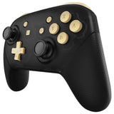 eXtremeRate Metallic Champagne Gold Repair ABXY D-pad ZR ZL L R Keys for Nintendo Switch Pro Controller, DIY Replacement Full Set Buttons with Tools for Nintendo Switch Pro - Controller NOT Included - KRP358