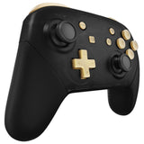 eXtremeRate Metallic Champagne Gold Repair ABXY D-pad ZR ZL L R Keys for Nintendo Switch Pro Controller, DIY Replacement Full Set Buttons with Tools for Nintendo Switch Pro - Controller NOT Included - KRP358